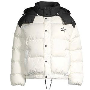 NWT perfect moment performance colorblock puffer white jacket